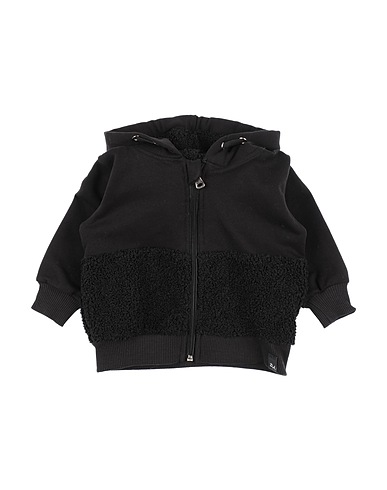 DANIELE ALESSANDRINI Sweatshirt Black 66% Cotton, 30% Polyurethane, 4% Polyester