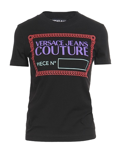 VERSACE JEANS COUTURE T-shirt Black 100% Cotton