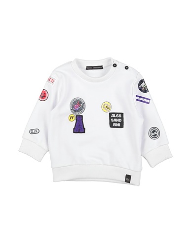DANIELE ALESSANDRINI Sweatshirt White 75% Cotton, 25% Polyester