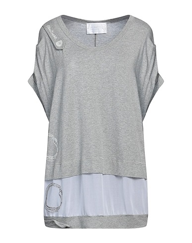 ELISA CAVALETTI by DANIELA DALLAVALLE T-shirt Grigio chiaro 80% Viscosa, 10% Poliammide, 10% Elastan