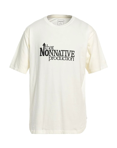 NONNATIVE T-shirt Cream 100% Cotton