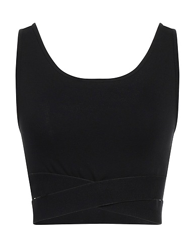 ARMANI EXCHANGE トップス ブラック コットン 78% / ナイロン 18% / ポリウレタン 4%