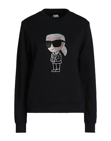 KARL LAGERFELD Sweatshirt IKONIK 2.0 KARL RS SWEATSHIRT
 Black 90% Organic cotton, 10% Recycled polyester