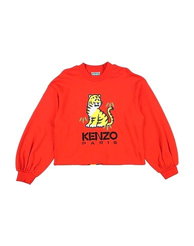 KENZO KIDS Sweatshirt Orange 95% Cotton, 5% Elastane