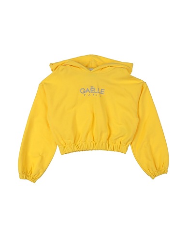 GAëLLE Paris Sweatshirt Yellow 95% Cotton, 5% Elastane