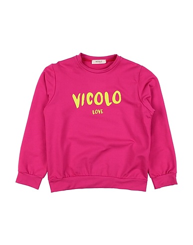 VICOLO Sweatshirt Magenta 95% Cotton, 5% Elastane