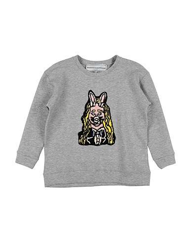 MICHAELA BUERGER Sweatshirt Light grey 80% Cotton, 20% Polyester, Merino Wool