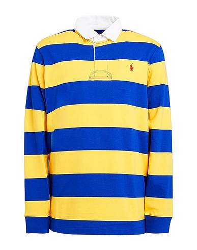 POLO RALPH LAUREN Polo shirt THE ICONIC RUGBY SHIRT
 Bright blue 100% Cotton