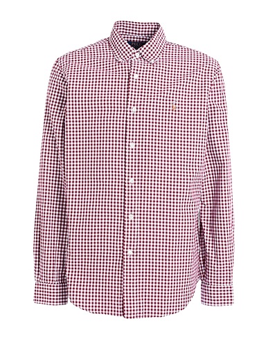 POLO RALPH LAUREN Checked shirt CUSTOM FIT GINGHAM OXFORD SHIRT
 Burgundy 100% Cotton