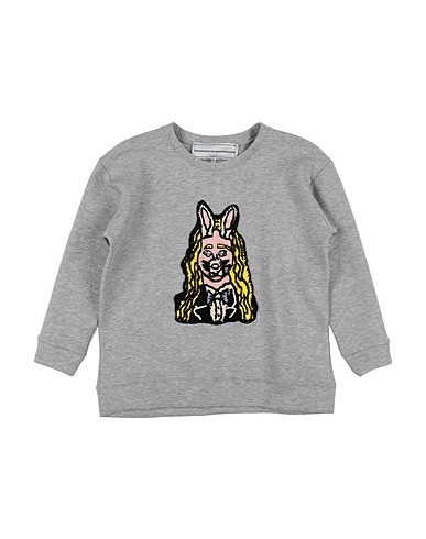 MICHAELA BUERGER Sweatshirt Light grey 80% Cotton, 20% Polyester, Merino Wool