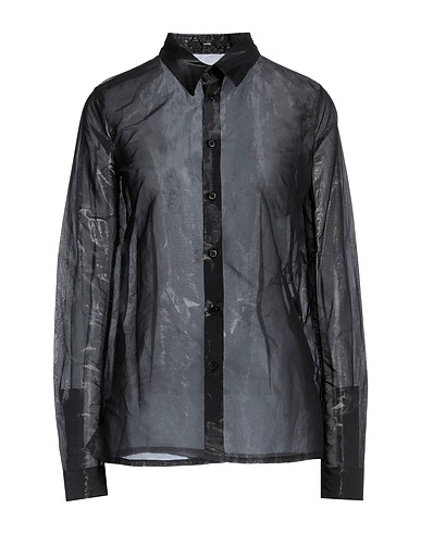 SAPIO Solid colour shirts & blouses Charcoal 100% Polyester