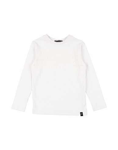 DANIELE ALESSANDRINI T-shirt Bianco 93% Cotone, 7% Elastan