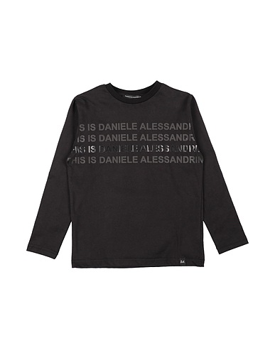 DANIELE ALESSANDRINI T-shirt Nero 93% Cotone, 7% Elastan