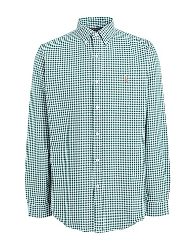 POLO RALPH LAUREN Checked shirt CUSTOM FIT GINGHAM OXFORD SHIRT
 Green 100% Cotton