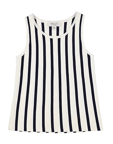 MILLY Top White 83% Viscose, 17% Polyester