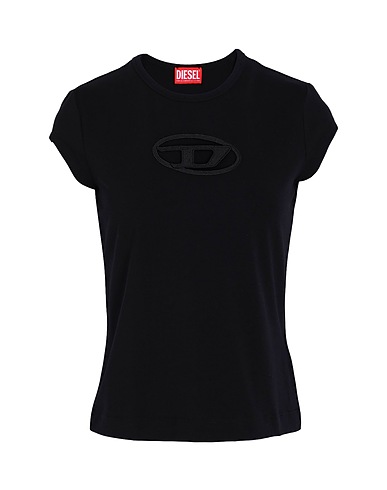 DIESEL T-shirt T-ANGIE
 Noir 93% Coton, 7% Élasthanne