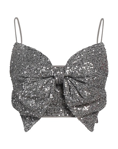 ELISABETTA FRANCHI Top Silber 90% Polyester, 10% Elastan