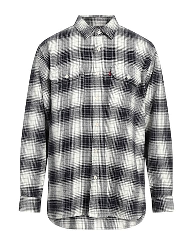 LEVI'S Checked shirt Midnight blue 100% Cotton