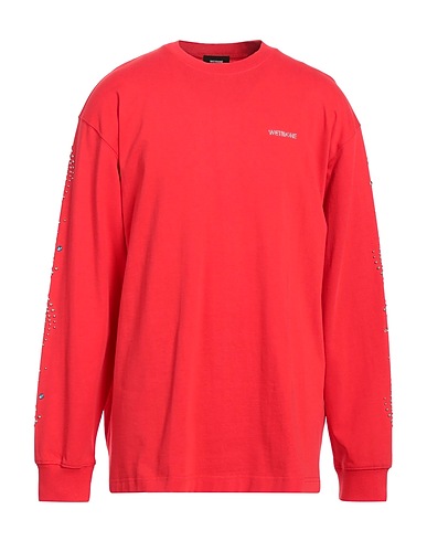 WE11 DONE T-shirt Red 100% Cotton