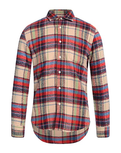 PORTUGUESE FLANNEL Camicia a quadri Avorio 100% Cotone