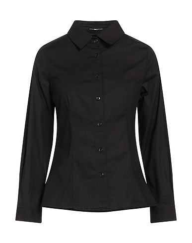 TAKE-TWO Camicie e bluse tinta unita Nero 97% Cotone, 3% Elastan