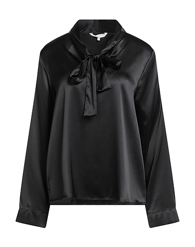 XACUS Top Black 96% Silk, 4% Elastane