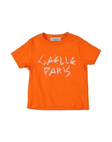 GAëLLE Paris T-shirt Orange 93% Cotton, 7% Elastane