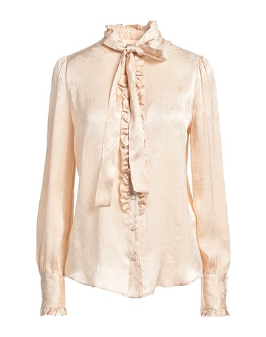 ANIYE BY Solid color shirts & blouses Beige 78% Acetate, 22% Silk