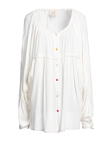 ALESSIA SANTI Lace shirts & blouses Ivory 100% Viscose