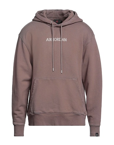 JORDAN Hooded track jacket  Taupe 100% Cotton