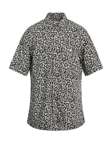 AGLINI Patterned shirt Black 100% Cotton