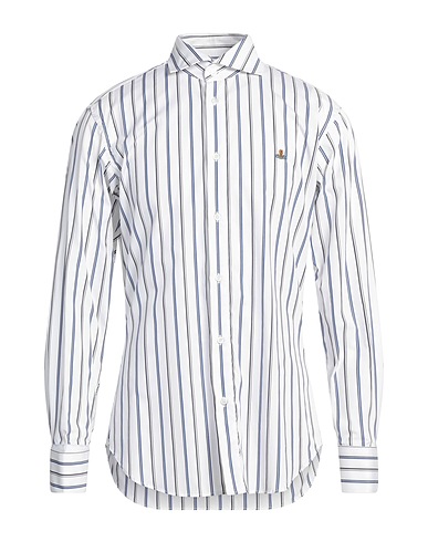 VIVIENNE WESTWOOD Striped shirt White 89% Organic cotton, 11% Cotton