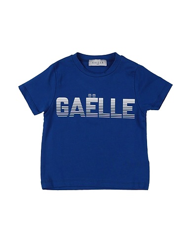 GAëLLE Paris T-shirt Blue 93% Cotton, 7% Elastane