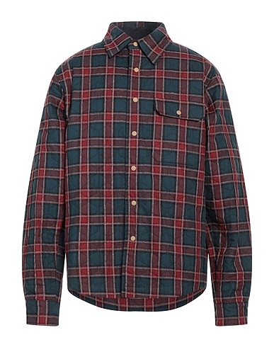 BORSA Checked shirt Slate blue 100% Cotton