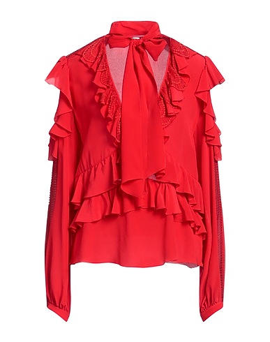 ZUHAIR MURAD Silk top Red 100% Silk, Polyamide, Polyester, Nylon