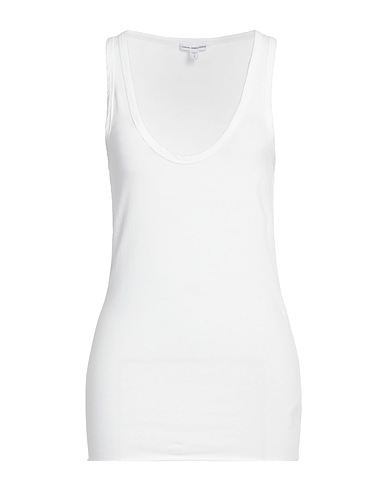 JAMES PERSE Tank top White 94% Cotton, 6% Lycra®