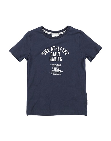 BIKKEMBERGS T-shirt Blu notte 100% Cotone