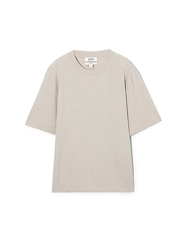 COS Basic T-Shirt Light grey 100% Organic cotton