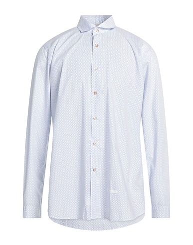 DNL Patterned shirt Light blue 100% Cotton