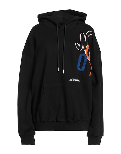NUMERO 00 Hooded track jacket  Black 100% Cotton