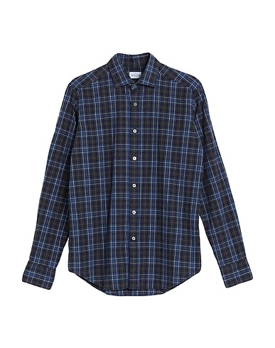 BAGUTTA Checked shirt Blue 100% Cotton