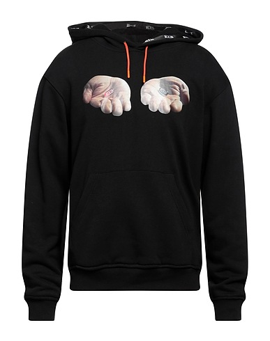 313 TRE UNO TRE Hooded track jacket  Black 100% Cotton
