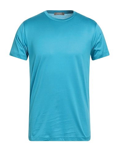ANDREA FENZI T-shirt Azzurro 100% Cotone