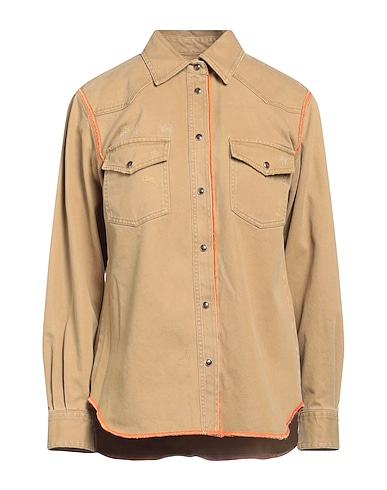 NINE IN THE MORNING Hemden und Blusen einfarbig Sand 100% Baumwolle