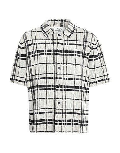 COS Camicia a quadri Nero 55% Canapa, 45% Cotone