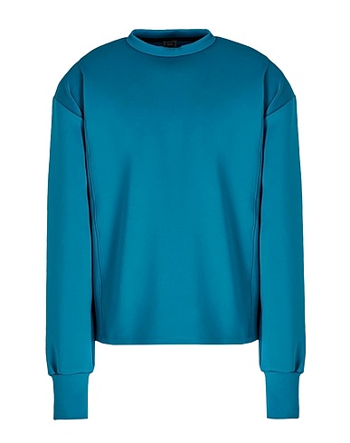 8 by YOOX Sweatshirt SCUBA BOXY SWEATSHIRT
 Deep teal 95% Recycled polyester, 5% Elastane