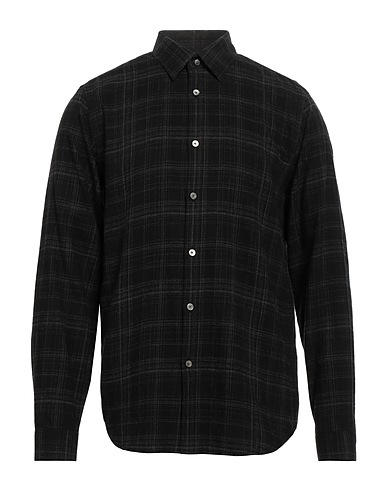 THEORY Checked shirt Black 100% Cotton
