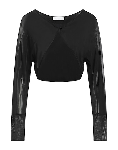 STAGNI47 Shrug Black 95% Viscose, 5% Elastane, Polyamide