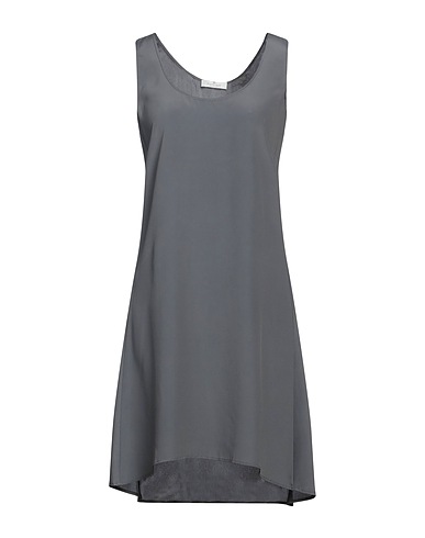 PANICALE Short dress Lead 74% Acetate, 26% Silk