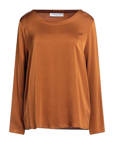 EMMA & GAIA Top Camel 98% Viscose, 2% Elastane